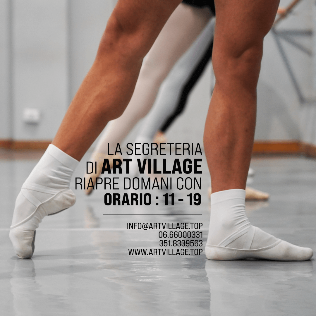 RIAPRE LA SEGRETERIA DI ART VILLAGE